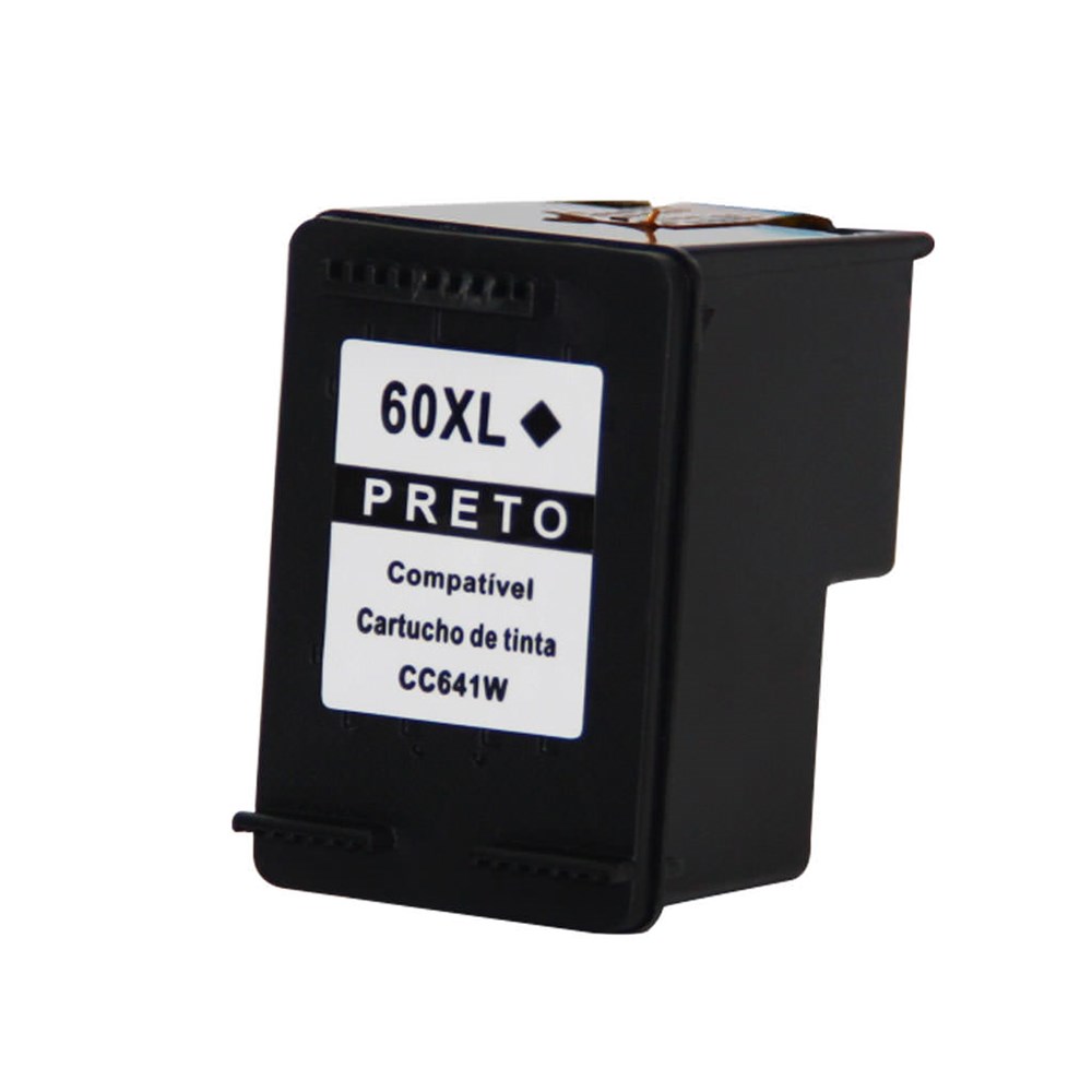 
	Cartucho Hp 60 xl Preto Compat&iacute;vel CC641WB 13 ml